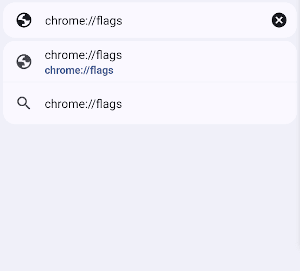 Android Google Chrome 标志