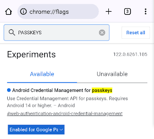在 Google Chrome 中设置实验