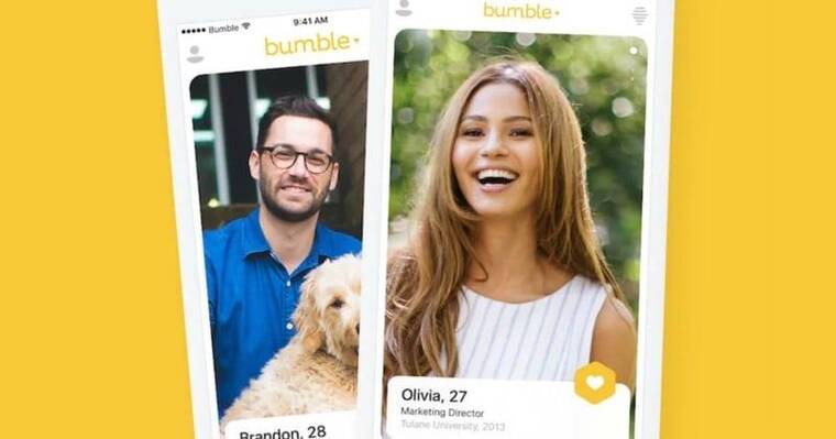 Bumble 约会应用截图